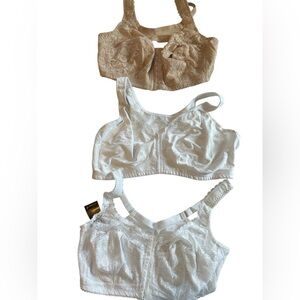 Lot of 3 Frugue Bras 2 Minimizer 1 Back Support.The first 2 are NWT 3rd NWOT 46F